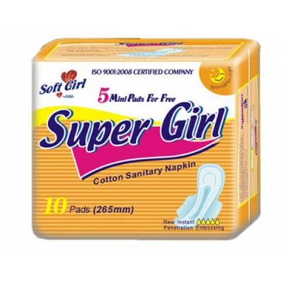 אנטיבקטריאלי Super Comforable Super Girl Disposable Sanitary Napkins
